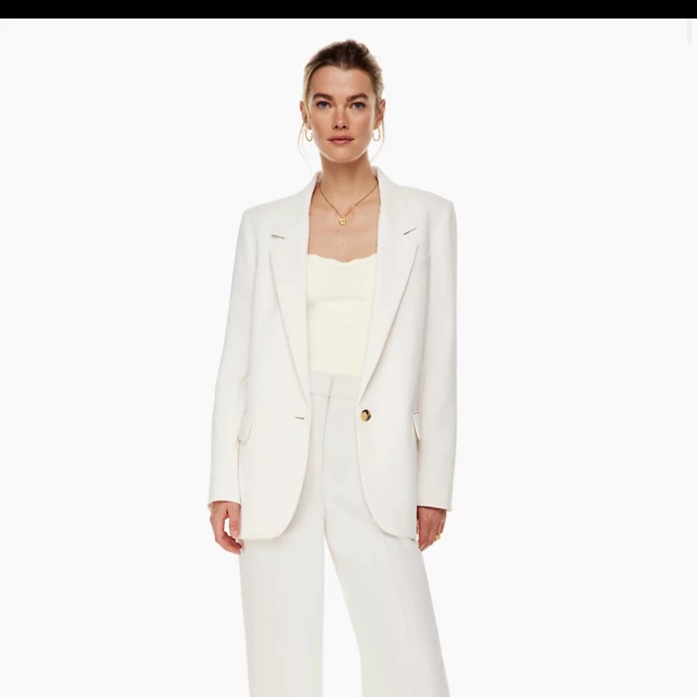 Effortless pants in light birch. Regular length